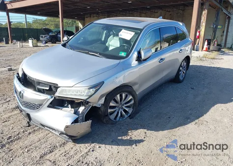 2015 Acura Mdx Technology Package из США, поврежденный, VIN 5FRYD4H45FB005581
